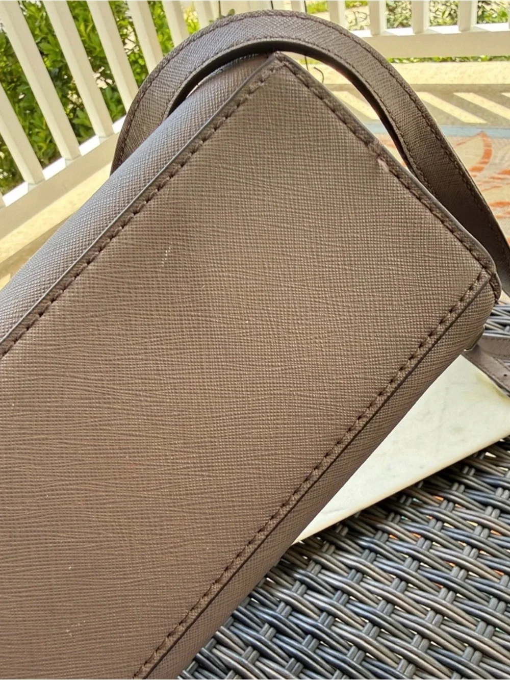 **20% OFF-1 DAY ONLY!! Michael Kors Brown Studded Crossbody Bag